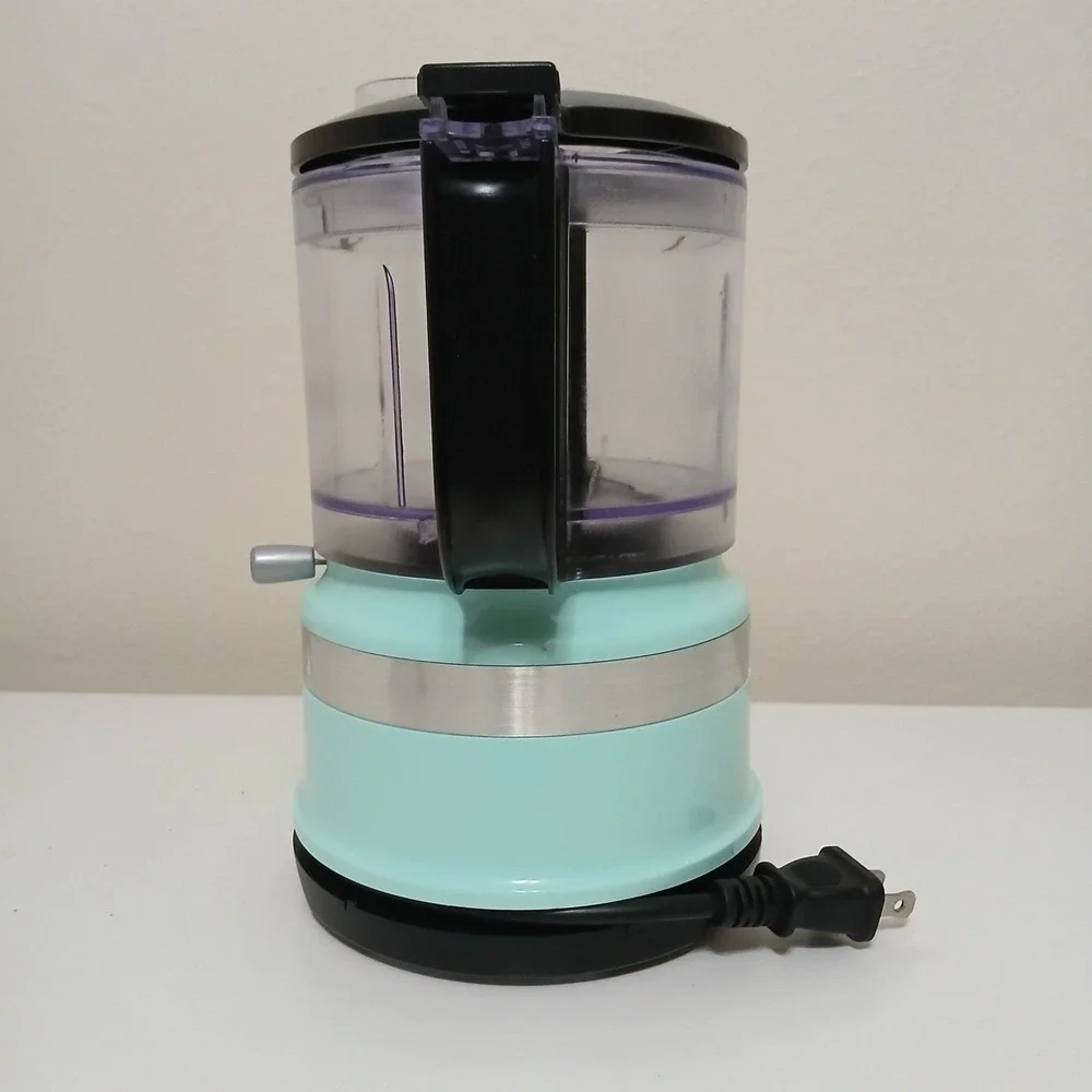 KitchenAid Mini Food Chopper‎ Turquoise 3.5 Cup Electric Chopper Appliance EUC
